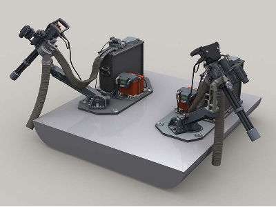 M134d Minigun On Ec725 Gun Mount (Helicopter's Left/Right Door Applications) W/3,000rd Ammo Box - zdjęcie 1
