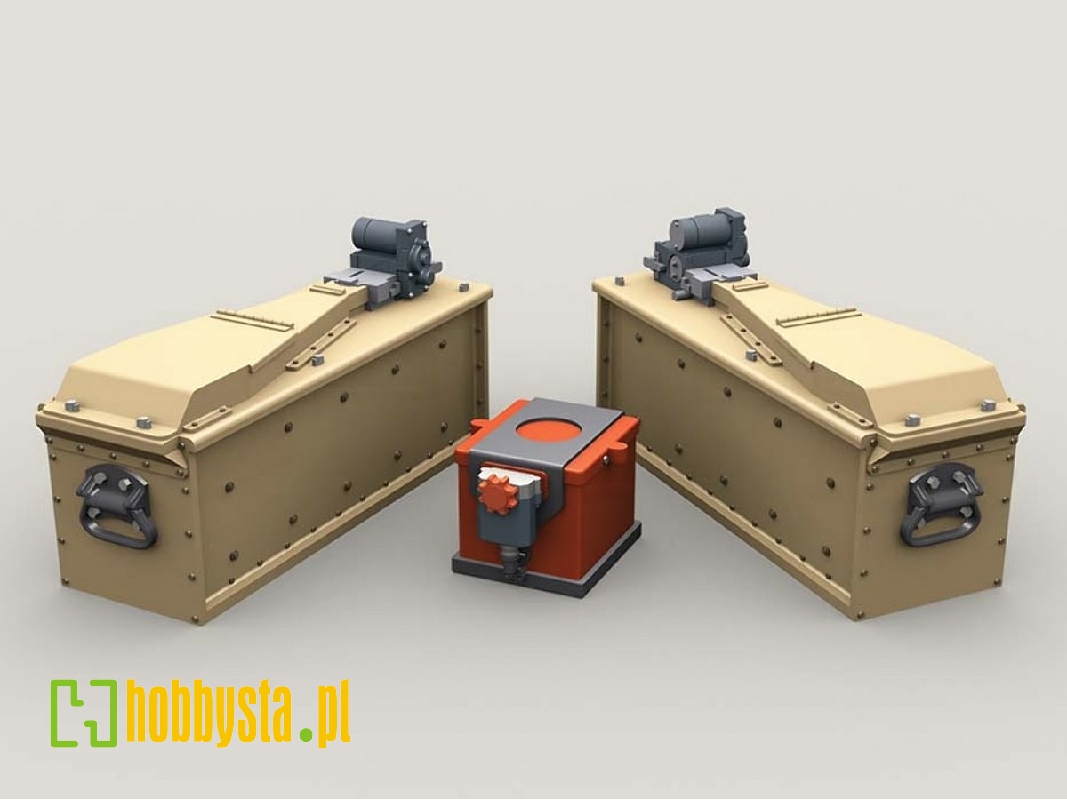 M134 Minigun 3,000 Round 3-bay Ammo Box Set - zdjęcie 1 M134 Minigun 3,000 Round 3-bay Ammo Box Set - zdjęcie 1