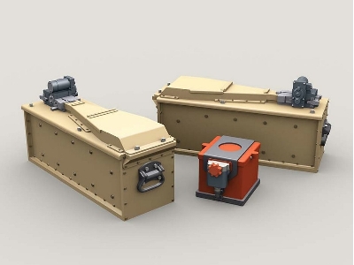 M134 Minigun 3,000 Round 3-bay Ammo Box Set - zdjęcie 2