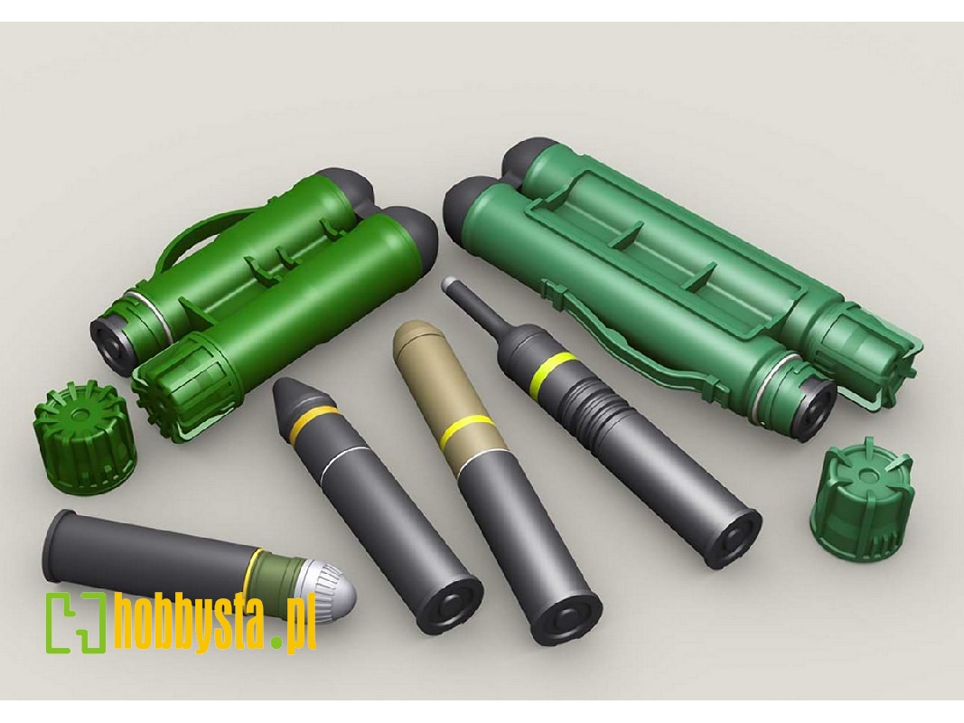 Carl-gustaf Twin Containers And Ammunition Set - zdjęcie 1 Carl-gustaf Twin Containers And Ammunition Set - zdjęcie 1