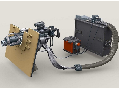 M134d Minigun On Sag Shield Mount W/ 4,000rd Ammo Box - zdjęcie 1