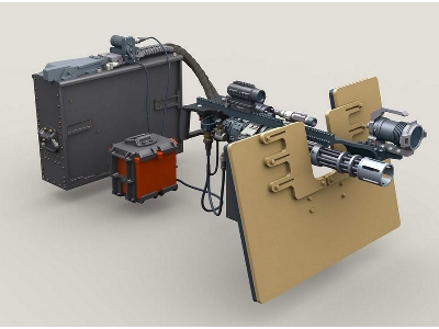 M134d Minigun On Sag Shield Mount W/ 4,000rd Ammo Box - zdjęcie 2
