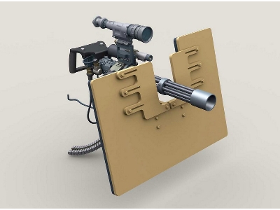 M134d Minigun On Sag Shield Mount W/ 4,000rd Ammo Box - zdjęcie 6