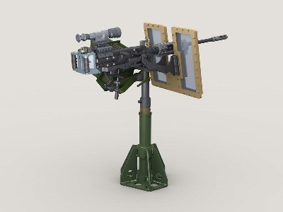 M2 Hmg On Universal Hg Pedestal Mount W/ Transparent Gun Shield - zdjęcie 2