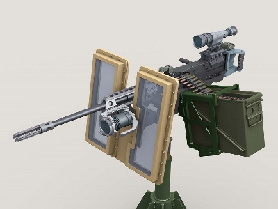 M2 Hmg On Universal Hg Pedestal Mount W/ Transparent Gun Shield - zdjęcie 5