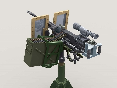 M2 Hmg On Universal Hg Pedestal Mount W/ Transparent Gun Shield - zdjęcie 6