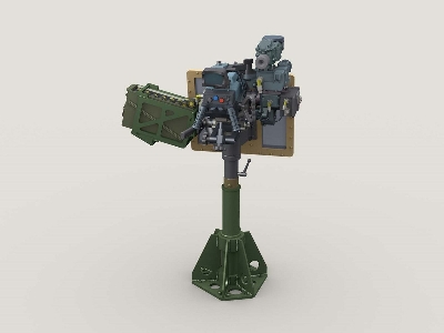 Mk47 40mm Agl W An/Pwg-1 Sight On Universal Hg Pedestal Mount W/ Transparent Gun Shield - zdjęcie 3