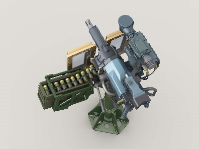Mk47 40mm Agl W An/Pwg-1 Sight On Universal Hg Pedestal Mount W/ Transparent Gun Shield - zdjęcie 6
