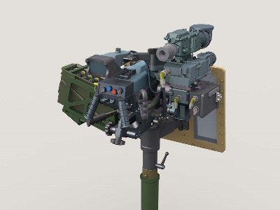 Mk47 40mm Agl W An/Pwg-1 Sight On Universal Hg Pedestal Mount W/ Transparent Gun Shield - zdjęcie 7
