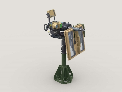 Mk47 Striker 40mm Agl W Lvsii Sight On Universal Hg Pedestal Mount W/ Transparent Gun Shield - zdjęcie 3