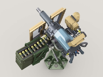 Mk47 Striker 40mm Agl W Lvsii Sight On Universal Hg Pedestal Mount W/ Transparent Gun Shield - zdjęcie 6