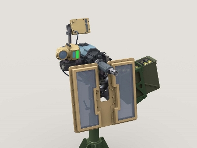 Mk47 Striker 40mm Agl W Lvsii Sight On Universal Hg Pedestal Mount W/ Transparent Gun Shield - zdjęcie 8