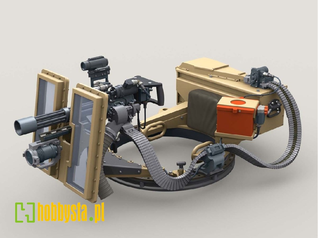 M134d Minigun, Mmc System, Transparent Shield Turret W/3,000rd 3-bay Ammunition Can - zdjęcie 1 M134d Minigun, Mmc System, Transparent Shield Turret W/3,000rd 3-bay Ammunition Can - zdjęcie 1