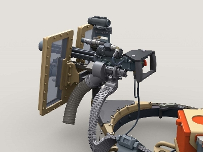 M134d Minigun, Mmc System, Transparent Shield Turret W/3,000rd 3-bay Ammunition Can - zdjęcie 8