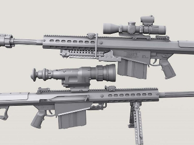 Barrett M107 Sniper Rifle W/Qdl Supressor Set (Incl' 2 Bodies) - zdjęcie 5