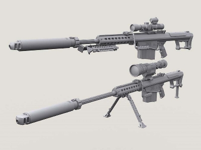 Barrett M107 Sniper Rifle W/Qdl Supressor Set (Incl' 2 Bodies) - zdjęcie 6