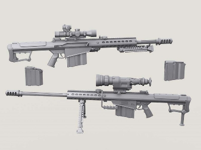 Barrett M107a1 Sniper Rifle Set (Incl' 2 Bodies) - zdjęcie 2