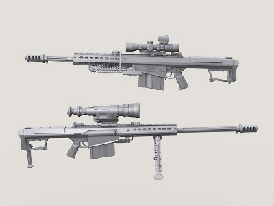 Barrett M107a1 Sniper Rifle Set (Incl' 2 Bodies) - zdjęcie 3