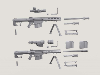 Barrett M107a1 Sniper Rifle Set (Incl' 2 Bodies) - zdjęcie 7
