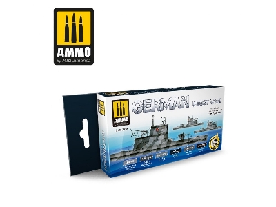 German U-boot Wwii Acrylic Paint Set - zdjęcie 1