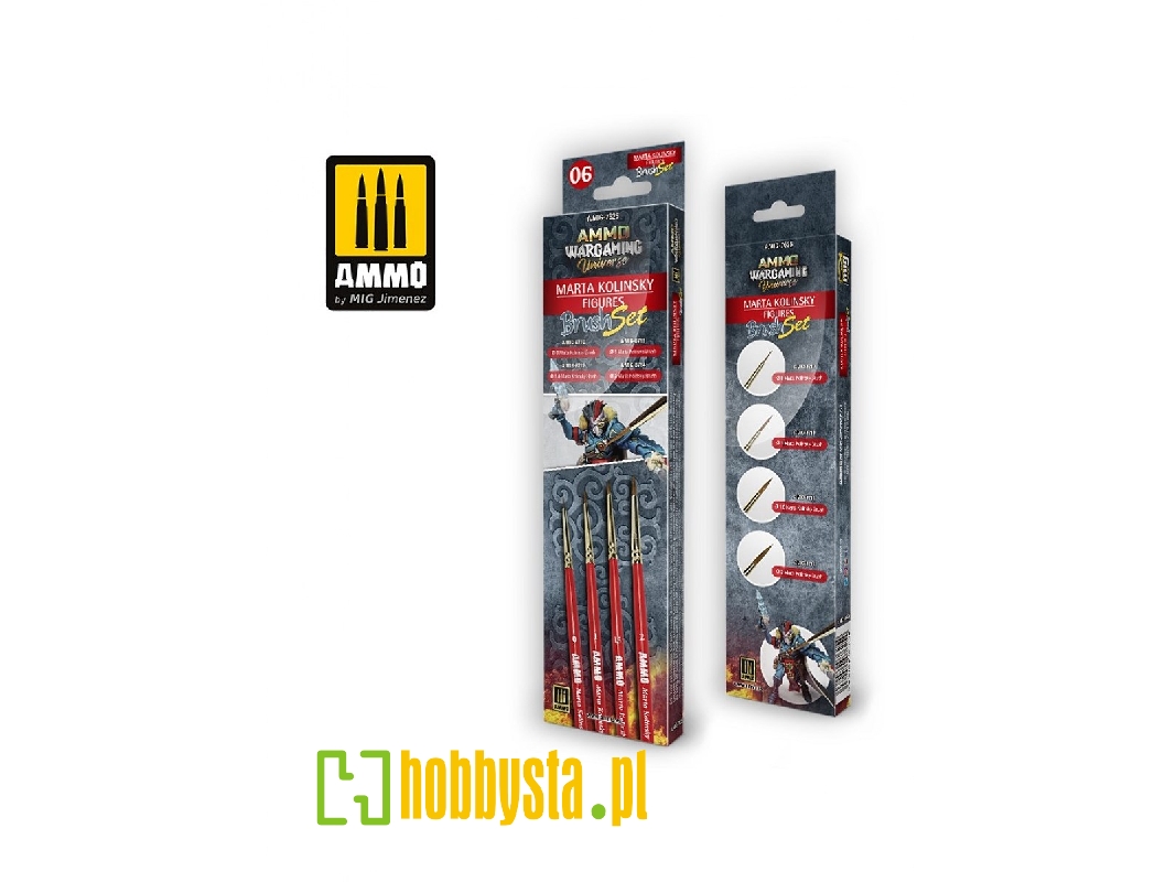 Ammo Wargaming Universe - Marta Kolinsky Figures Brush Set - zdjęcie 1 Ammo Wargaming Universe - Marta Kolinsky Figures Brush Set - zdjęcie 1