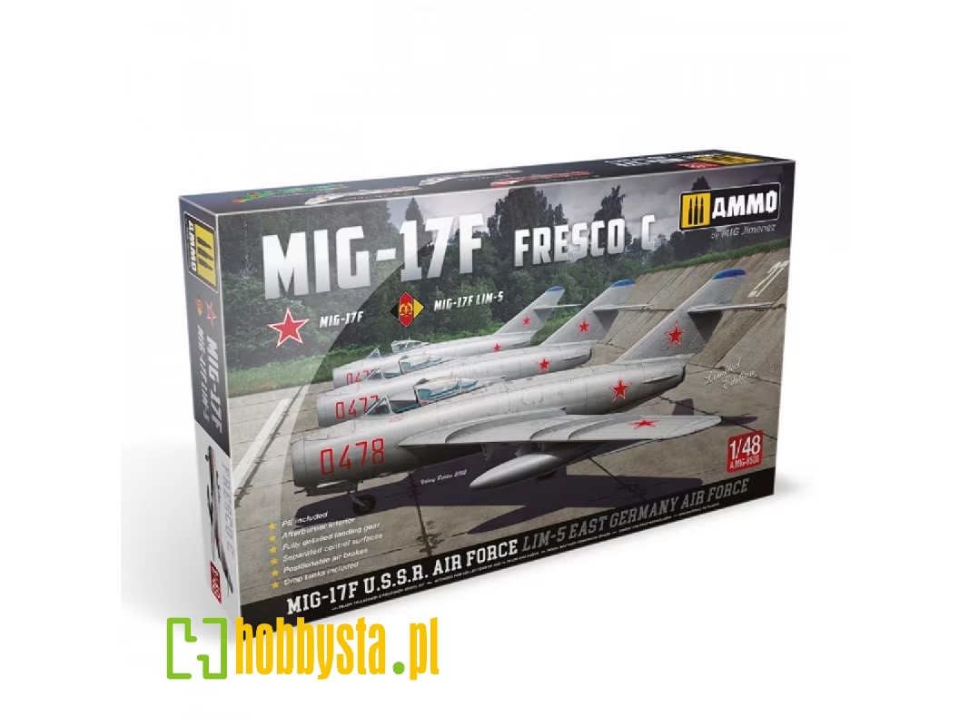 Mig-17f Fresco C (Mig-17f U.S.S.R. Air Force, Lim-5 East Germany Air Force) - zdjęcie 1 Mig-17f Fresco C (Mig-17f U.S.S.R. Air Force, Lim-5 East Germany Air Force) - zdjęcie 1