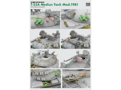 Upgrade Solution Series For Rfm-5098 T-55a Medium Tank Mod. 1981 (Type1) - zdjęcie 3