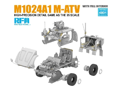 M1240a1 M-atv - Mrap All Terrain Vehicle (With Full Interior) - zdjęcie 3
