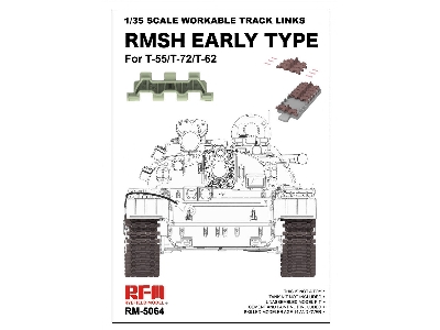 Workable Track Links Rmsh Early Type For T-55/T-72/T-62 - zdjęcie 1