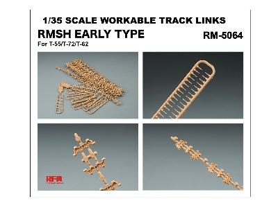 Workable Track Links Rmsh Early Type For T-55/T-72/T-62 - zdjęcie 2