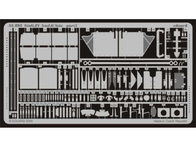 StuG. IV Ausf. G late 1/35 - Dragon - blaszki - zdjęcie 1 StuG. IV Ausf. G late 1/35 - Dragon - blaszki - zdjęcie 1