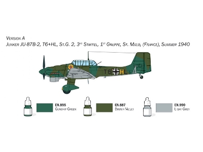 Junker Ju-87B Stuka - zestaw startowy - zdjęcie 4