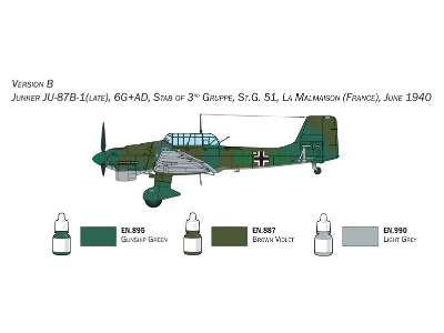 Junker Ju-87B Stuka - zestaw startowy - zdjęcie 5