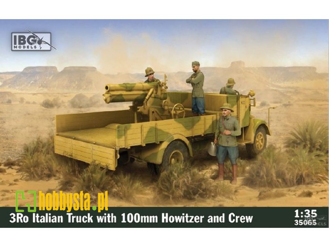 3ro Italian Truck With 100mm Howitzer And Crew - zdjęcie 1 3ro Italian Truck With 100mm Howitzer And Crew - zdjęcie 1