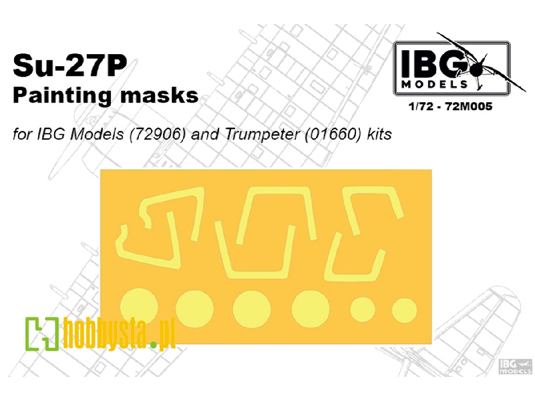 Su-27p Painting Masks (For Ibg72906 And Tru01660) - zdjęcie 1 Su-27p Painting Masks (For Ibg72906 And Tru01660) - zdjęcie 1