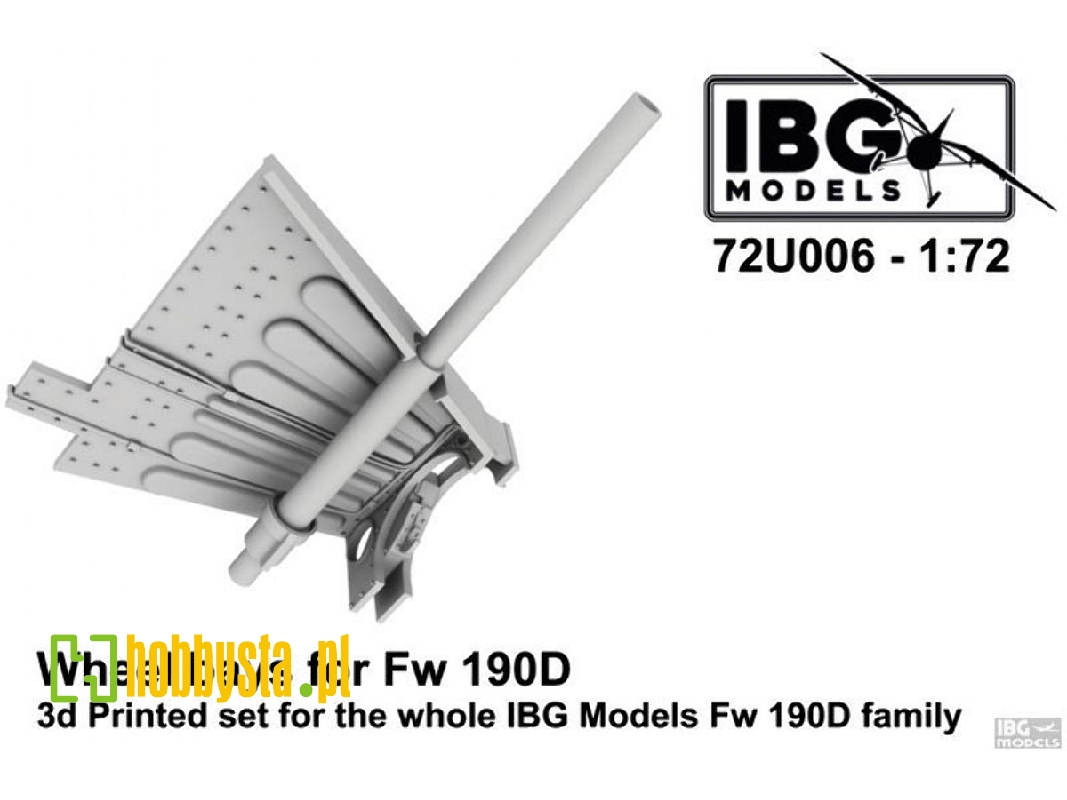 Wheel Bays For Fw 190d - 3d Printed Set For The Whole Ibg Models Fw 190d Family - zdjęcie 1 Wheel Bays For Fw 190d - 3d Printed Set For The Whole Ibg Models Fw 190d Family - zdjęcie 1