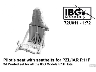 Pilot's Seat With Seatbelts For Pzl/Iar P.11 F - zdjęcie 1