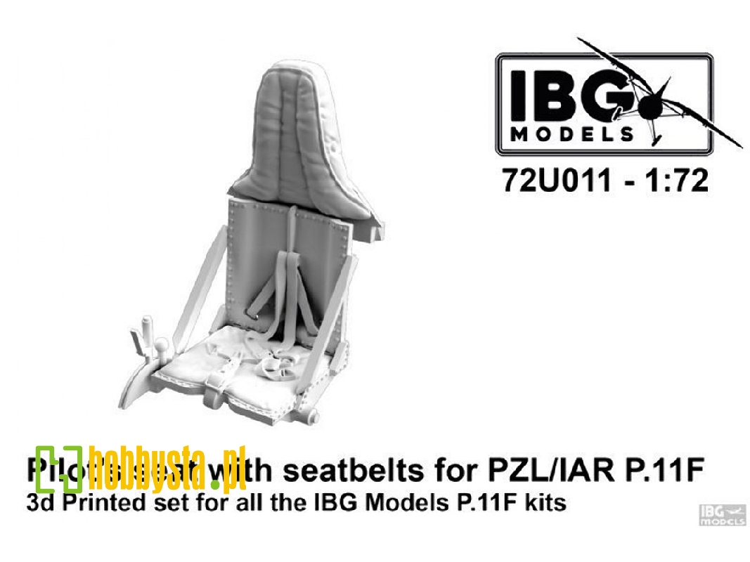Pilot's Seat With Seatbelts For Pzl/Iar P.11 F - zdjęcie 1 Pilot's Seat With Seatbelts For Pzl/Iar P.11 F - zdjęcie 1