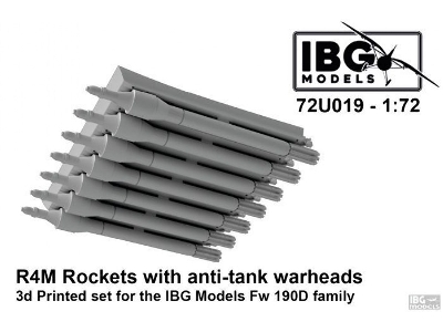 R4m Rockets With Anti-tank Warheads - 3d Printed For Ibg Fw 190d Family - zdjęcie 1