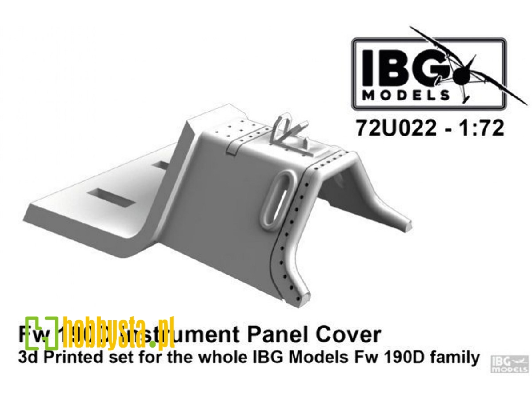 Fw 190d Instrument Panel Cover - 3d Printed For Ibg Fw 190d Family - zdjęcie 1 Fw 190d Instrument Panel Cover - 3d Printed For Ibg Fw 190d Family - zdjęcie 1
