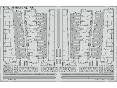 FM-1 landing flaps 1/48 - EDUARD - zdjęcie 1
