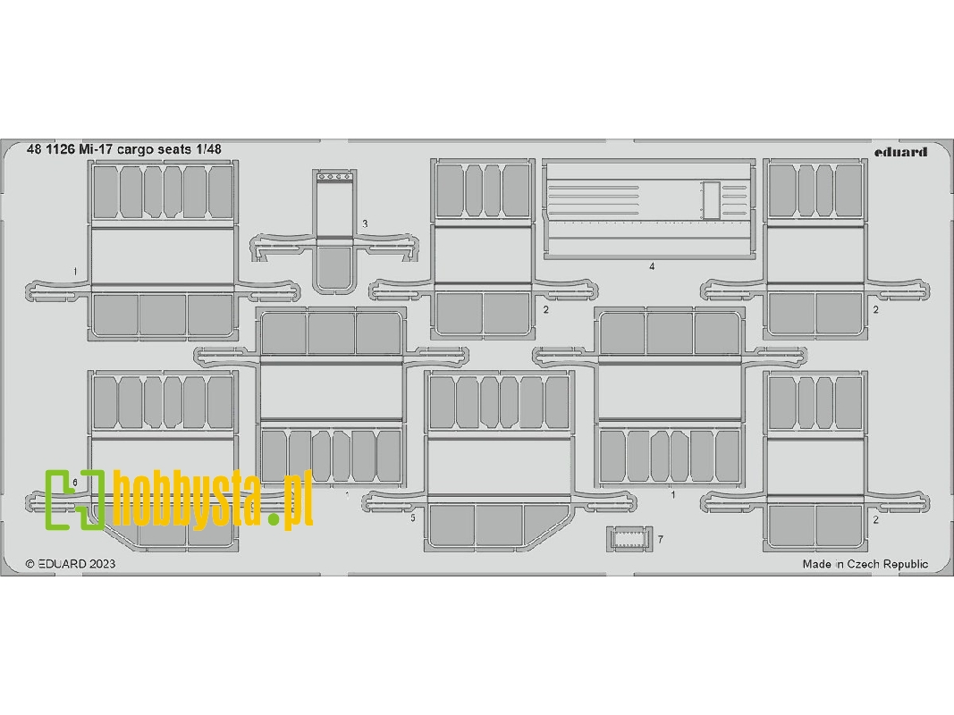 Mi-17 cargo seats 1/48 - TRUMPETER - zdjęcie 1