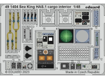 Sea King HAS.1 cargo interior 1/48 - AIRFIX - zdjęcie 1