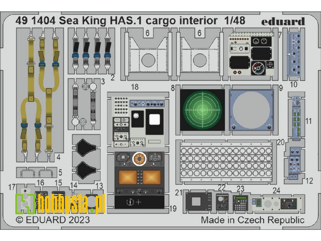 Sea King HAS.1 cargo interior 1/48 - AIRFIX - zdjęcie 1
