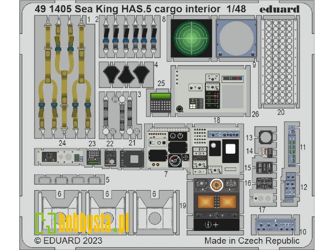 Sea King HAS.5 cargo interior 1/48 - AIRFIX - zdjęcie 1 Sea King HAS.5 cargo interior 1/48 - AIRFIX - zdjęcie 1