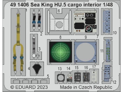 Sea King HU.5 cargo interior 1/48 - AIRFIX - zdjęcie 1