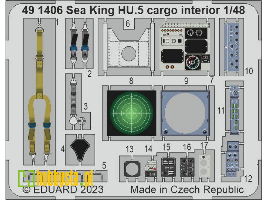 Sea King HU.5 cargo interior 1/48 - AIRFIX - zdjęcie 1 Sea King HU.5 cargo interior 1/48 - AIRFIX - zdjęcie 1
