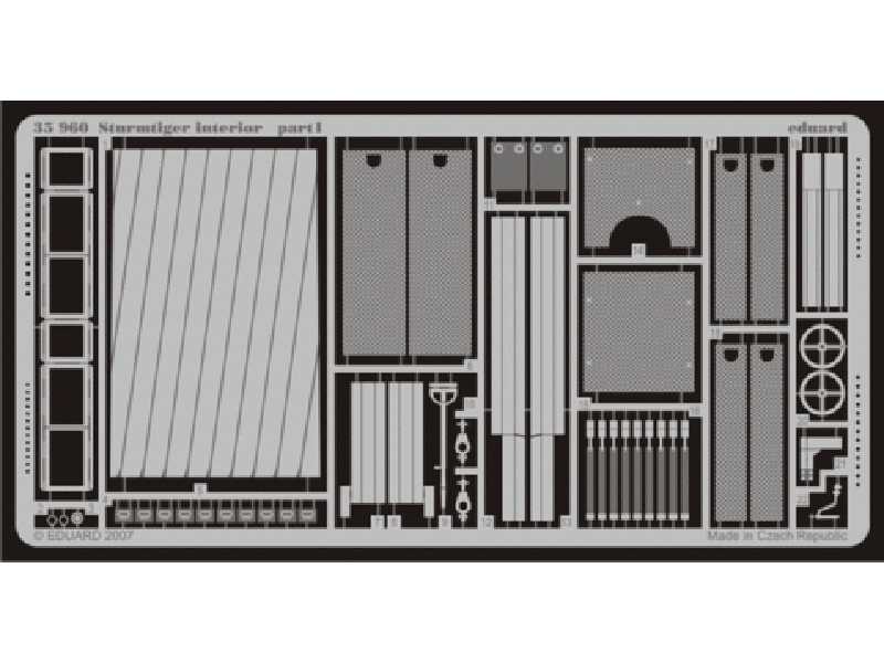 Sturmtiger interior 1/35 - Revell - blaszki - zdjęcie 1 Sturmtiger interior 1/35 - Revell - blaszki - zdjęcie 1
