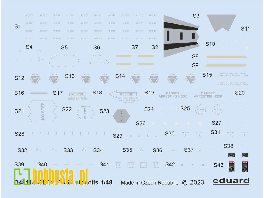 F-35A stencils 1/48 - TAMIYA - zdjęcie 1 F-35A stencils 1/48 - TAMIYA - zdjęcie 1