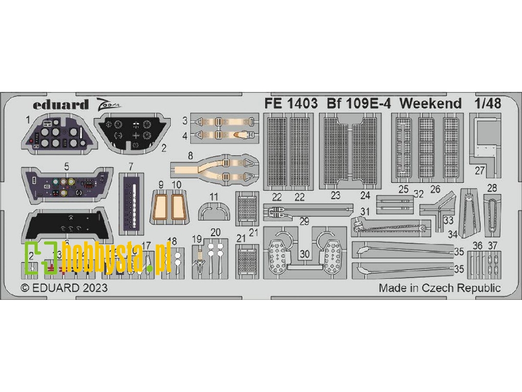 Bf 109E-4 Weekend 1/48 - EDUARD - zdjęcie 1